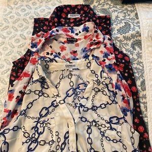 3 Sleeveless Portofino Express Shirts Small